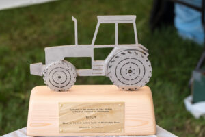 Trophy for the Best Modern Tractor Class at Wensleydale Show 2021